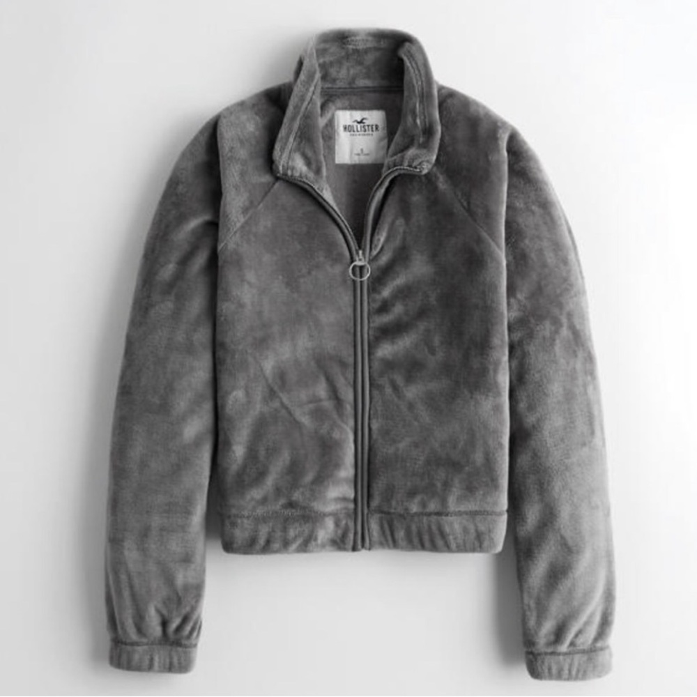 Hollister - Faux Fur Zip-Up Jacket